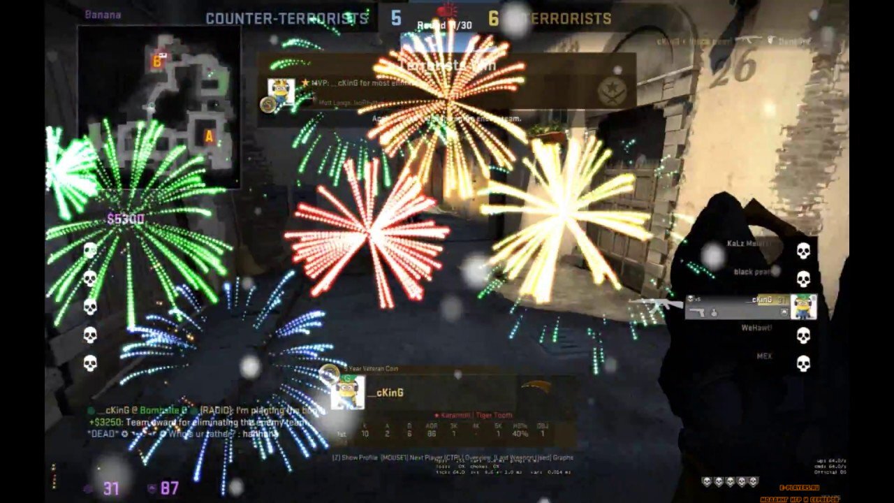 [CS:GO] Фейрверк вместо взрыва / Fireworks at Bomb Plant